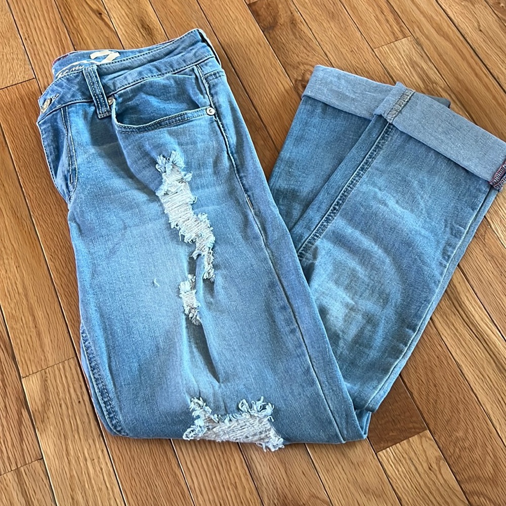 Seven slim straight jeans
